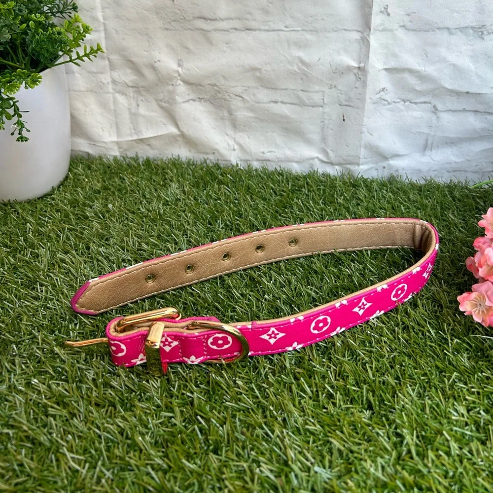 collar pink flower